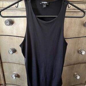 Express Women's Black Sleeveless Bodysuit